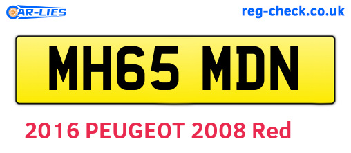 MH65MDN are the vehicle registration plates.