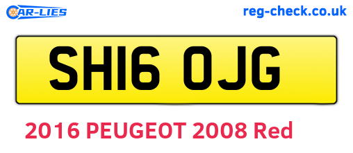 SH16OJG are the vehicle registration plates.