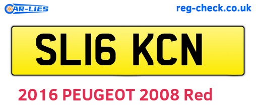 SL16KCN are the vehicle registration plates.