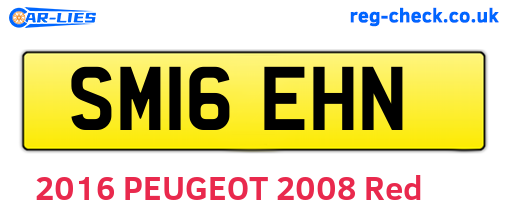 SM16EHN are the vehicle registration plates.