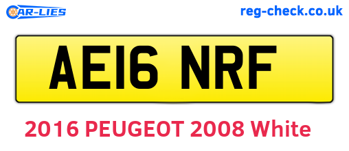 AE16NRF are the vehicle registration plates.