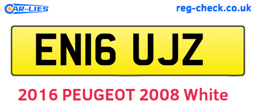 EN16UJZ are the vehicle registration plates.