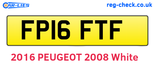 FP16FTF are the vehicle registration plates.