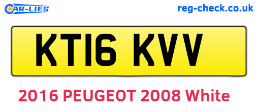 KT16KVV are the vehicle registration plates.