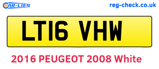 LT16VHW are the vehicle registration plates.
