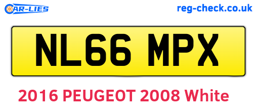 NL66MPX are the vehicle registration plates.