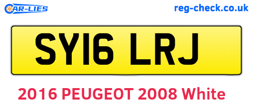 SY16LRJ are the vehicle registration plates.
