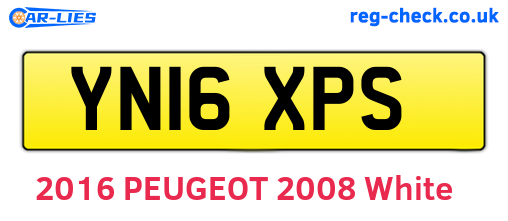 YN16XPS are the vehicle registration plates.