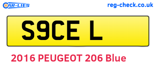 S9CEL are the vehicle registration plates.