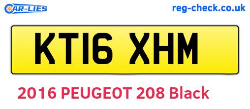 KT16XHM are the vehicle registration plates.