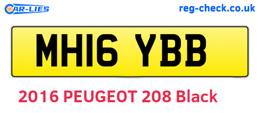 MH16YBB are the vehicle registration plates.