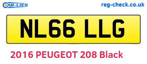 NL66LLG are the vehicle registration plates.