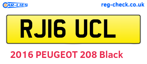 RJ16UCL are the vehicle registration plates.