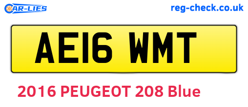 AE16WMT are the vehicle registration plates.