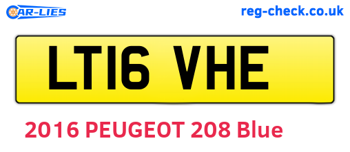 LT16VHE are the vehicle registration plates.
