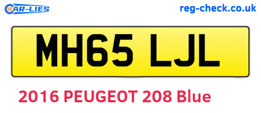 MH65LJL are the vehicle registration plates.