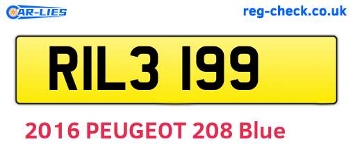 RIL3199 are the vehicle registration plates.