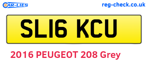 SL16KCU are the vehicle registration plates.
