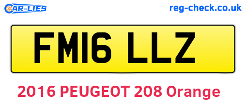 FM16LLZ are the vehicle registration plates.