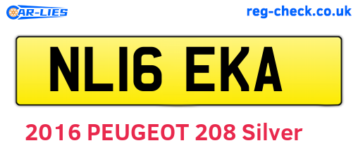 NL16EKA are the vehicle registration plates.