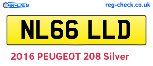 NL66LLD are the vehicle registration plates.
