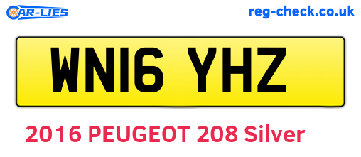 WN16YHZ are the vehicle registration plates.
