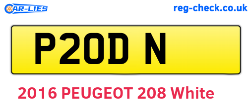P2ODN are the vehicle registration plates.