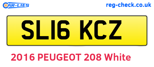 SL16KCZ are the vehicle registration plates.