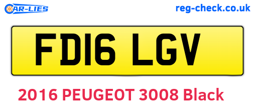 FD16LGV are the vehicle registration plates.