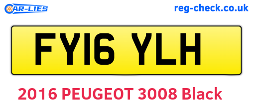 FY16YLH are the vehicle registration plates.