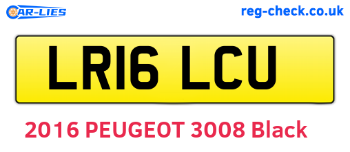 LR16LCU are the vehicle registration plates.