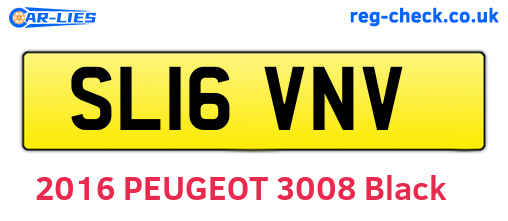 SL16VNV are the vehicle registration plates.
