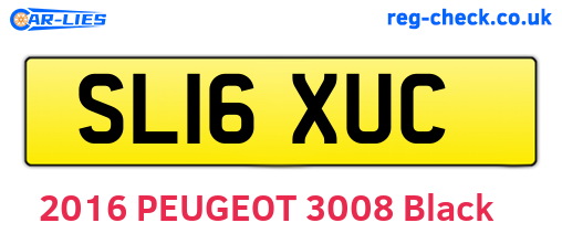 SL16XUC are the vehicle registration plates.