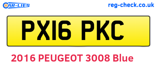 PX16PKC are the vehicle registration plates.