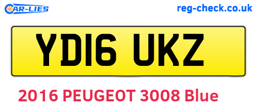 YD16UKZ are the vehicle registration plates.