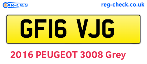 GF16VJG are the vehicle registration plates.