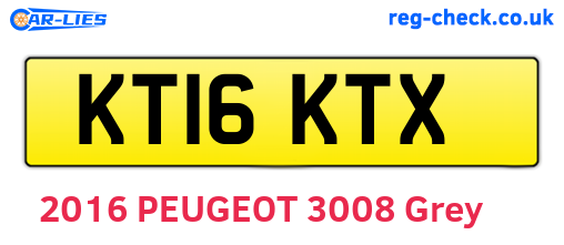 KT16KTX are the vehicle registration plates.