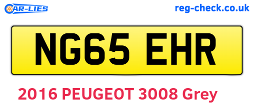 NG65EHR are the vehicle registration plates.