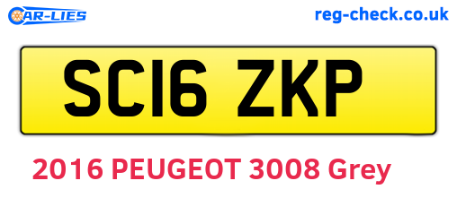 SC16ZKP are the vehicle registration plates.