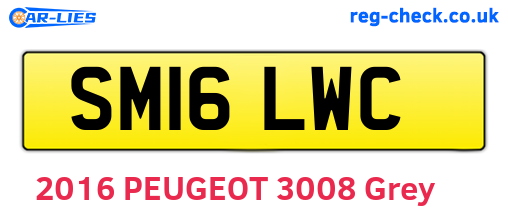 SM16LWC are the vehicle registration plates.