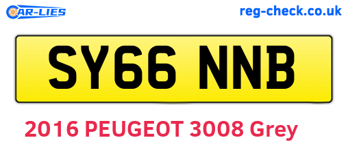 SY66NNB are the vehicle registration plates.