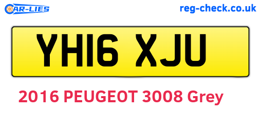 YH16XJU are the vehicle registration plates.