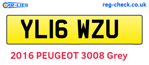 YL16WZU are the vehicle registration plates.