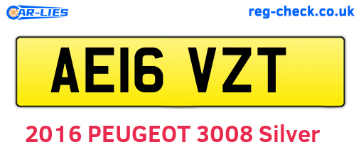 AE16VZT are the vehicle registration plates.