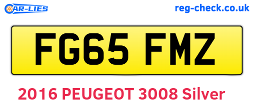 FG65FMZ are the vehicle registration plates.