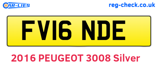 FV16NDE are the vehicle registration plates.