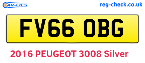 FV66OBG are the vehicle registration plates.
