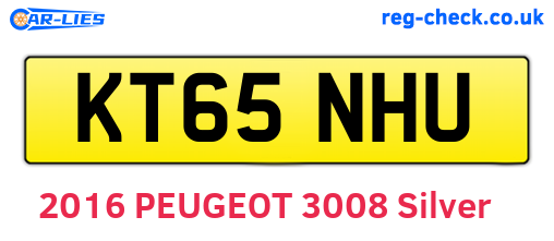 KT65NHU are the vehicle registration plates.