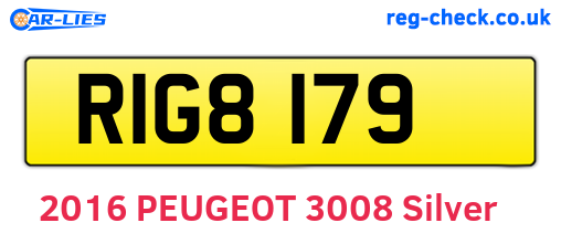 RIG8179 are the vehicle registration plates.