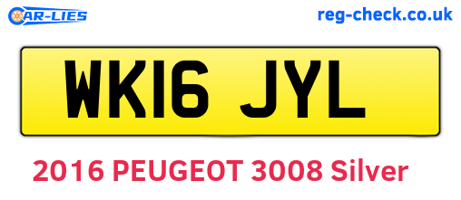 WK16JYL are the vehicle registration plates.